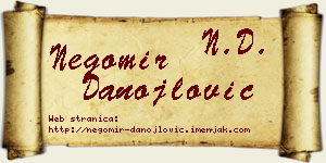 Negomir Danojlović vizit kartica